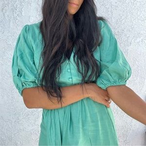 Bohemian Traders gorgeous green dress. New With tags!